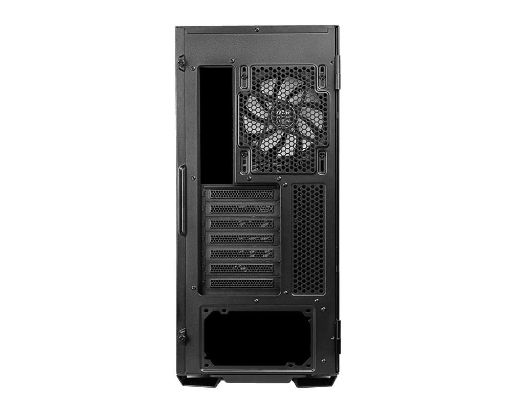 MSI MPG Velox 100R Mid-Tower Gaming Case – Black, Tempered Glass, ARGB Ready, High Airflow Design