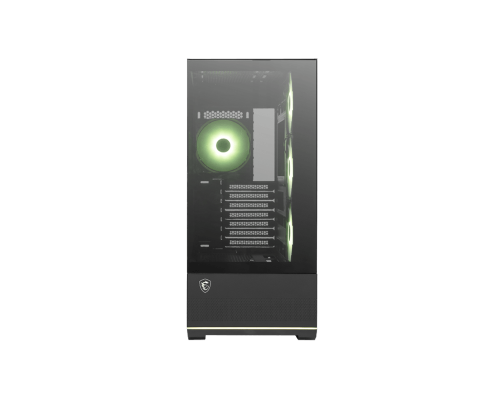 MSI MAG Pano 110R PZ Mid Tower Gaming Case – Black, Tempered Glass, ARGB Ready, Spacious Design