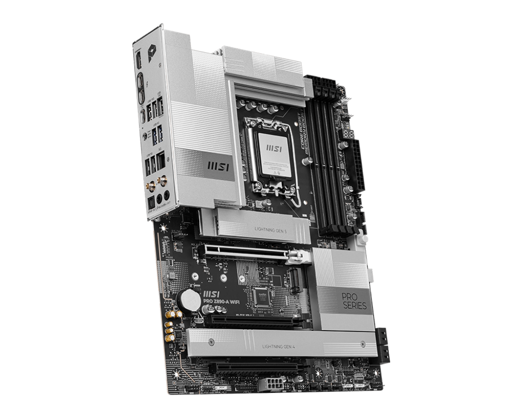 MSI Pro Z890-A WiFi Motherboard – Intel LGA 1851, ATX High-Performance DDR5 Motherboard with WiFi 6E