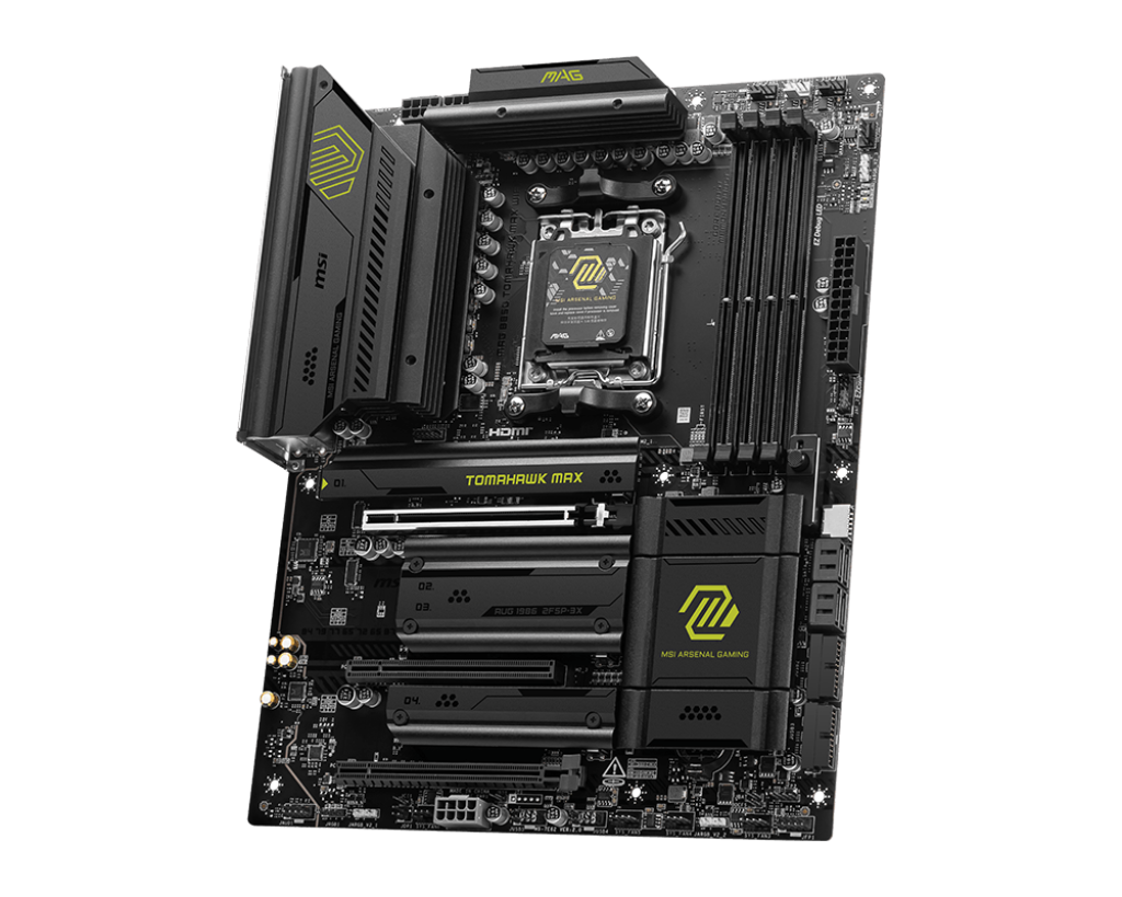 MSI MAG B850 Tomahawk MAX WiFi Motherboard – AM5 Socket, DDR5, ATX High-Performance Gaming & WiFi 6E Ready