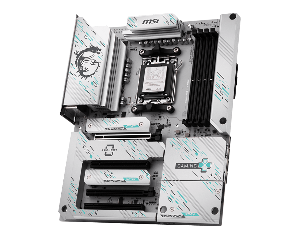 MSI B850 Gaming Plus WiFi PZ Motherboard – AM5 Socket, DDR5, ATX Gaming Motherboard with WiFi 6E