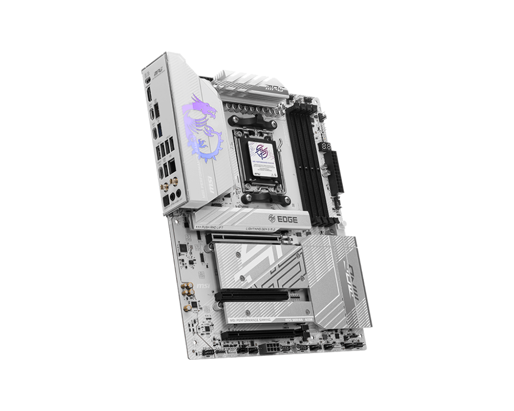 MSI MPG B850 Edge Ti WiFi Motherboard – AM5 Socket, DDR5, High-Performance Gaming ATX Motherboard with WiFi