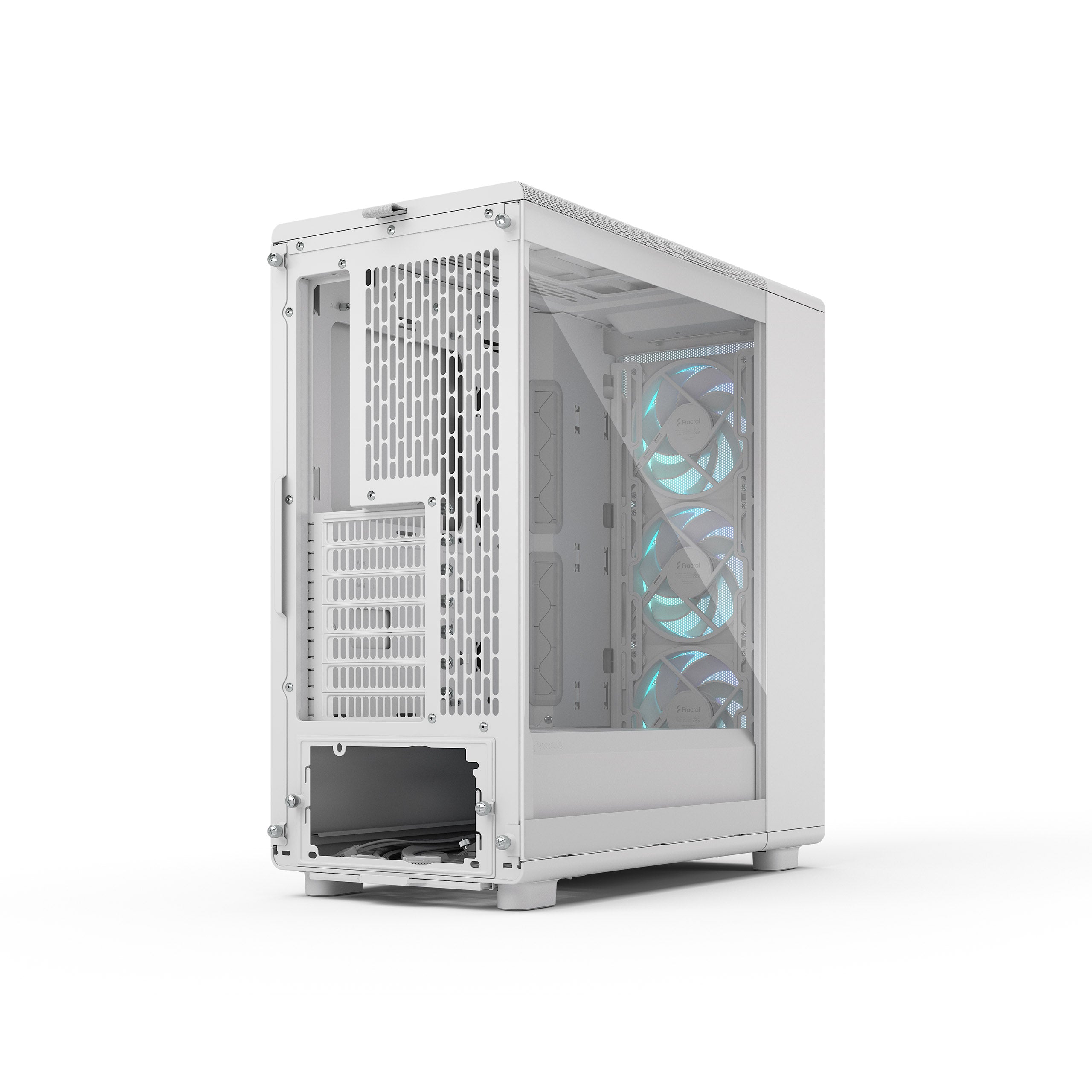 Fractal Design Epoch White TG RGB Clear Tint Mid Tower Gaming Case – Premium Aesthetic, Exceptional Airflow, Tempered Glass Panel, and RGB Lighting