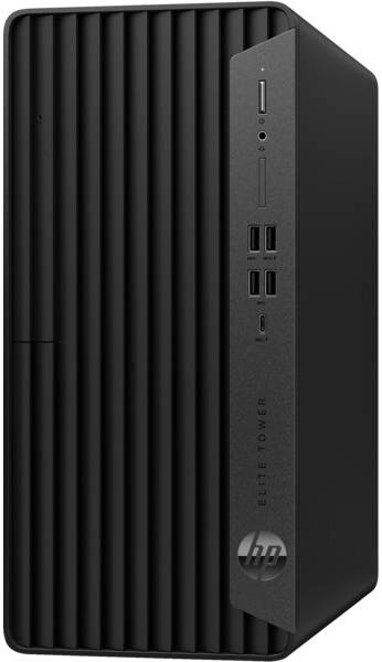 HP Elite Tower 800 G9 Desktop Computer, Intel Core i7-12700 Processor, 8GB DDR5 RAM, 512GB SSD Storage, Intel UHD Graphics 770, HP 125 Wired English Keyboard & Mouse, FreeDOS, Black | A28HKPA