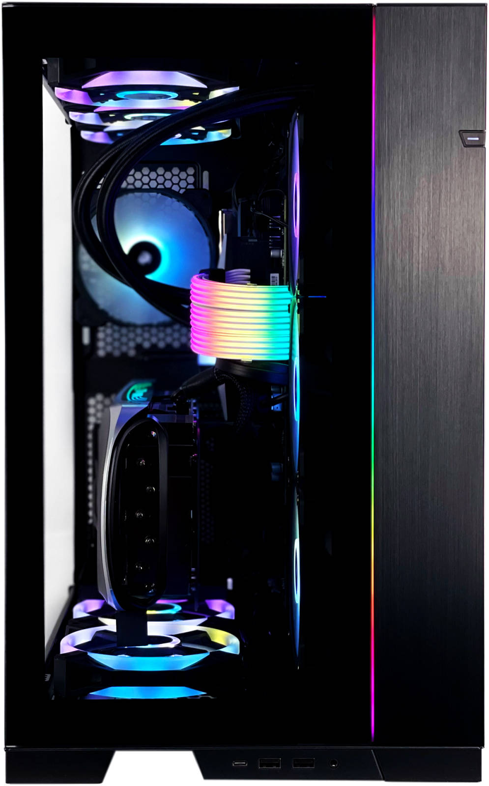 Dynamic Evo Gaming PC - AMD Ryzen 7 7700X 8 Cores 16 Threads, AMD Radeon RX 6900 XT 16GB, 32GB DDR5 RAM 6000MHz, 1TB SSD Gen 4, 1000W 80 PLUS Gold PSU, 360mm Liquid Cooler, Wi-Fi + BT