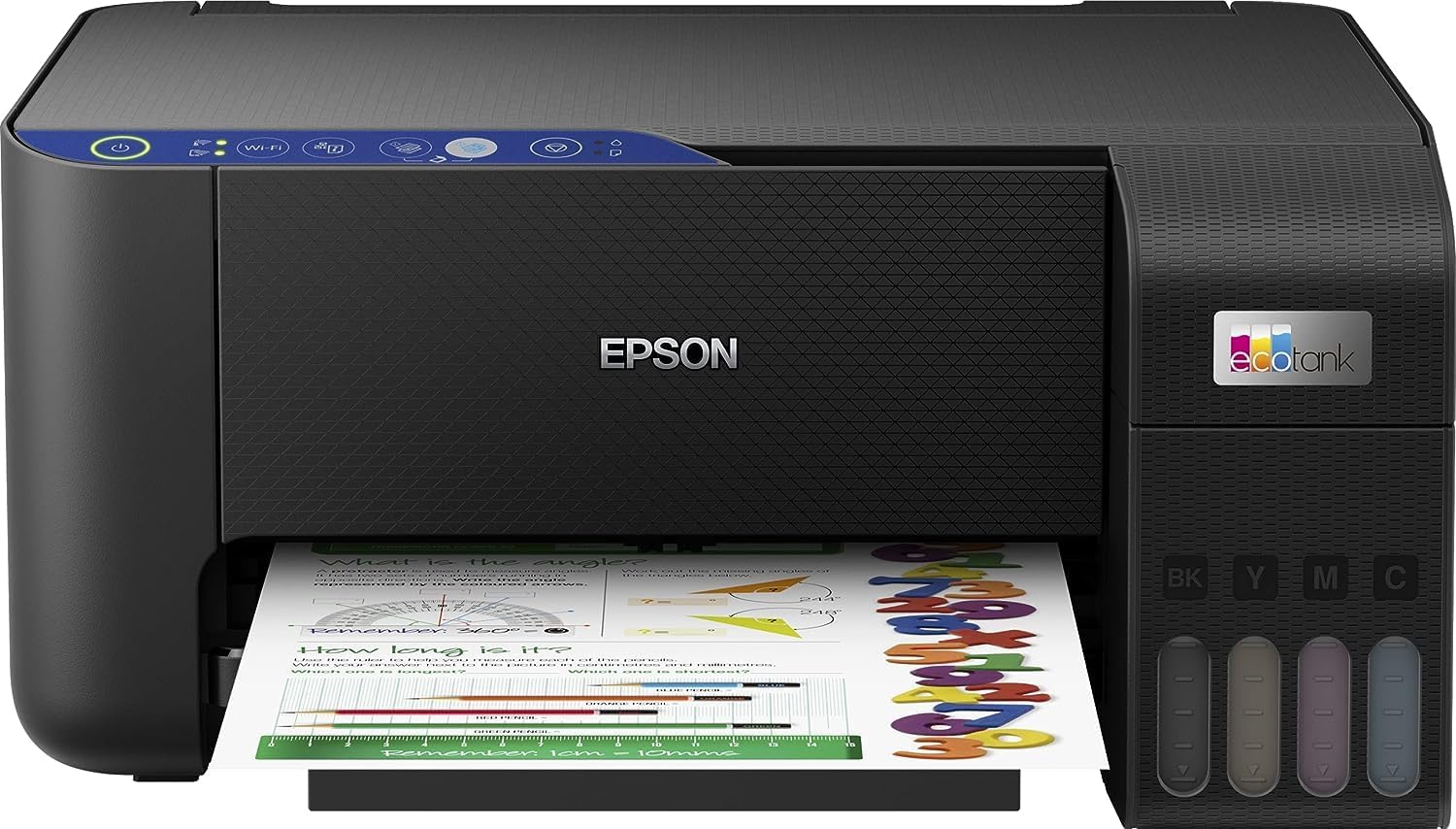 Epson Ecotank L3251 Home Ink Tank Printer A4, Colour, 3-In-1 With Wifi And Smartpanel App Connectivity, Black, Compact