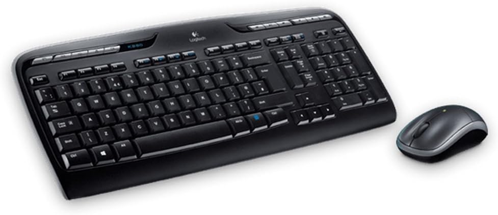 Logitech MK330 Wireless Keyboard and Mouse Combo for Windows and Mac - Black