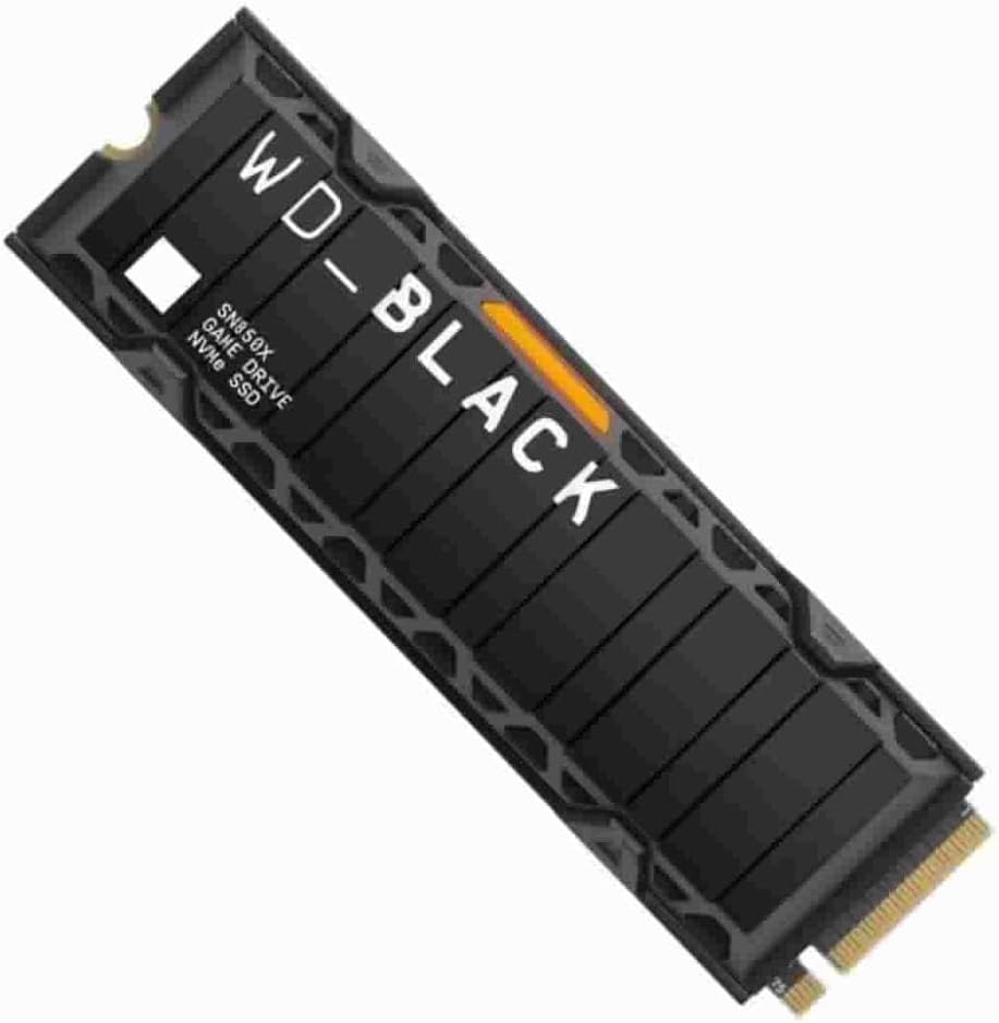 Western Digital WD_BLACK 2TB SN850X NVMe Internal Gaming SSD Solid State Drive with Heatsink - Works with PlayStation 5, Gen4 PCIe, M.2 2280, Up to 7,300 MB/s - WDS200T2XHE