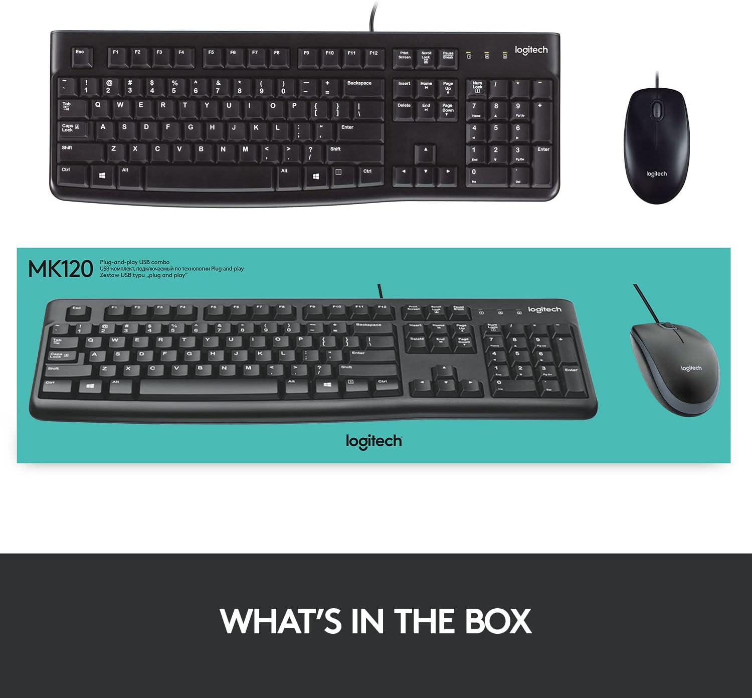 Logitech Desktop MK120 Mouse and keyboard Combo