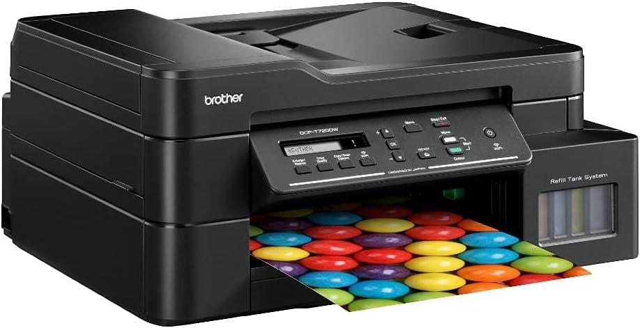 Brother Wireless All In One Ink Tank Printer, DCP-T720DW, Automatic 2 Sided Features, Mobile & Cloud Print And Scan, High Yield Ink Bottles