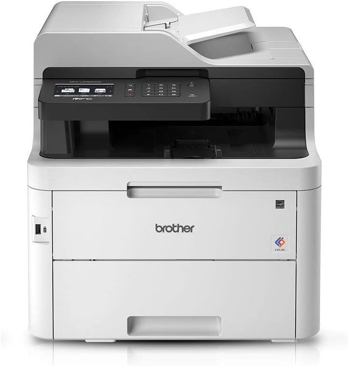 Brother wireless all in one printer, mfc-l3750cdw, with advanced led color laser print, duplex & mobile printing, high yield ink toner