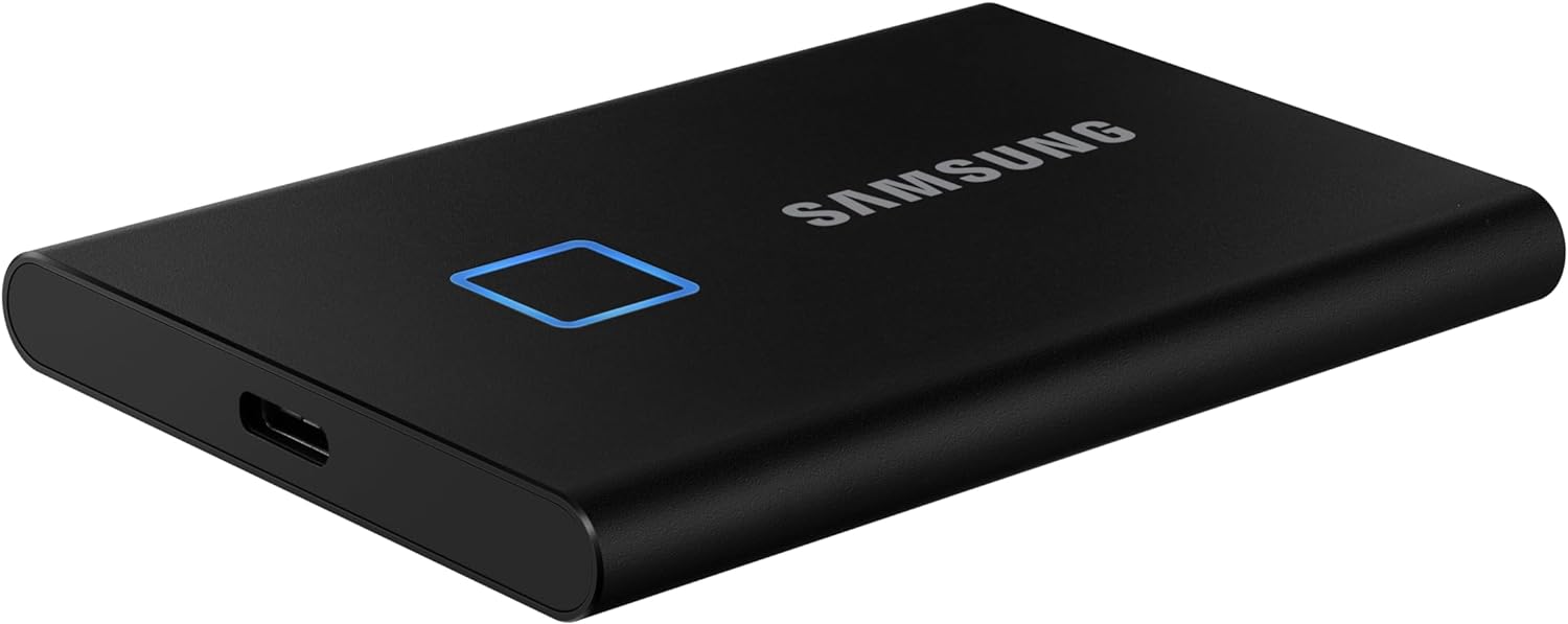 SAMSUNG T7 Touch Portable SSD (MU-PC1T0K/WW) - 1TB / 2TB