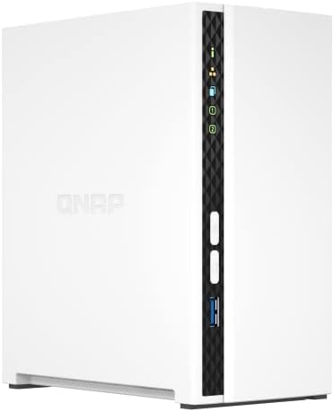 QNAP TS-233-US (2-Bay) Affordable Desktop NAS - White