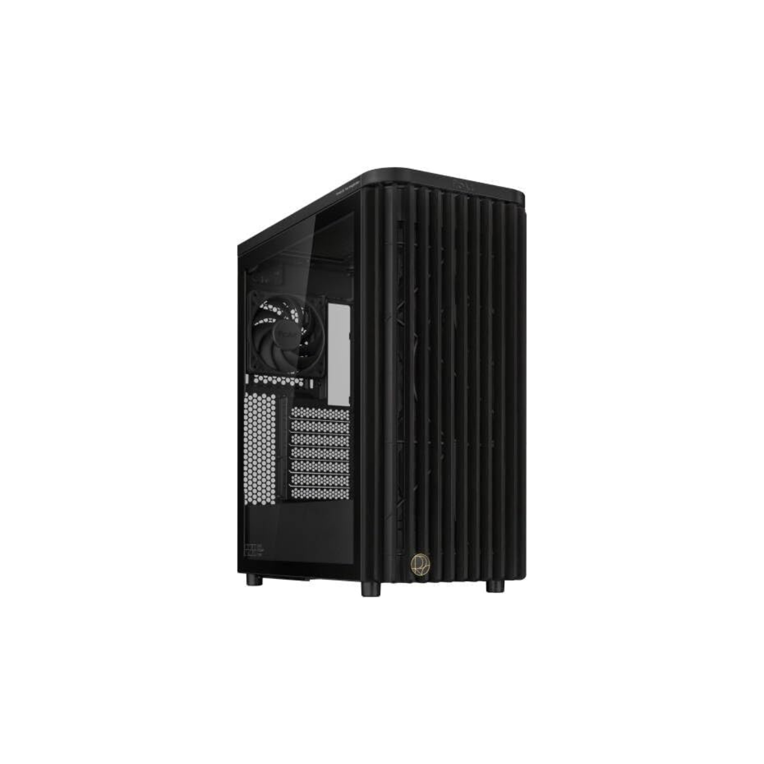 ASUS ProArt PA401 Mid-Tower PC Case – Black with Wooden Accents & Tempered Glass, PWM Fans, ATX / Micro-ATX / Mini-ITX Compatible