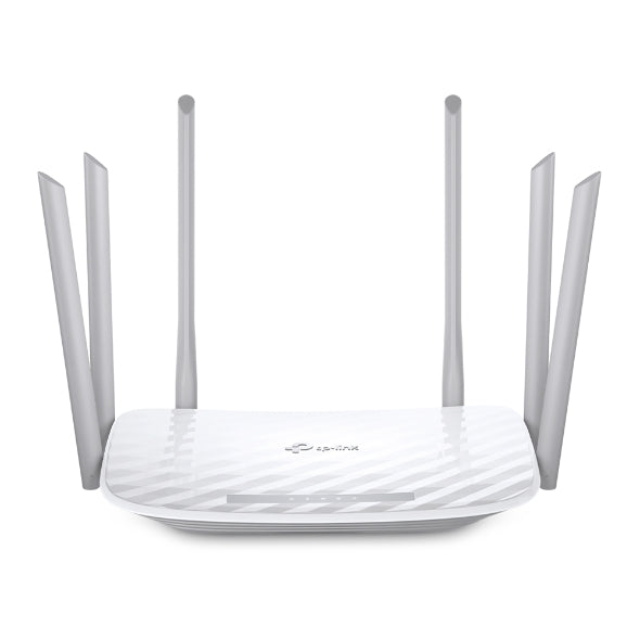 TP Link Archer C86 AC1900 Wireless MU-MIMO Wi-Fi Router, Dual-Band, 2.4GHz (600Mbps) & 5GHz (1300Mbps), 3x3 MU-MIMO, One Mesh Supported, Beamforming, 6x Antennas, White | Archer C86