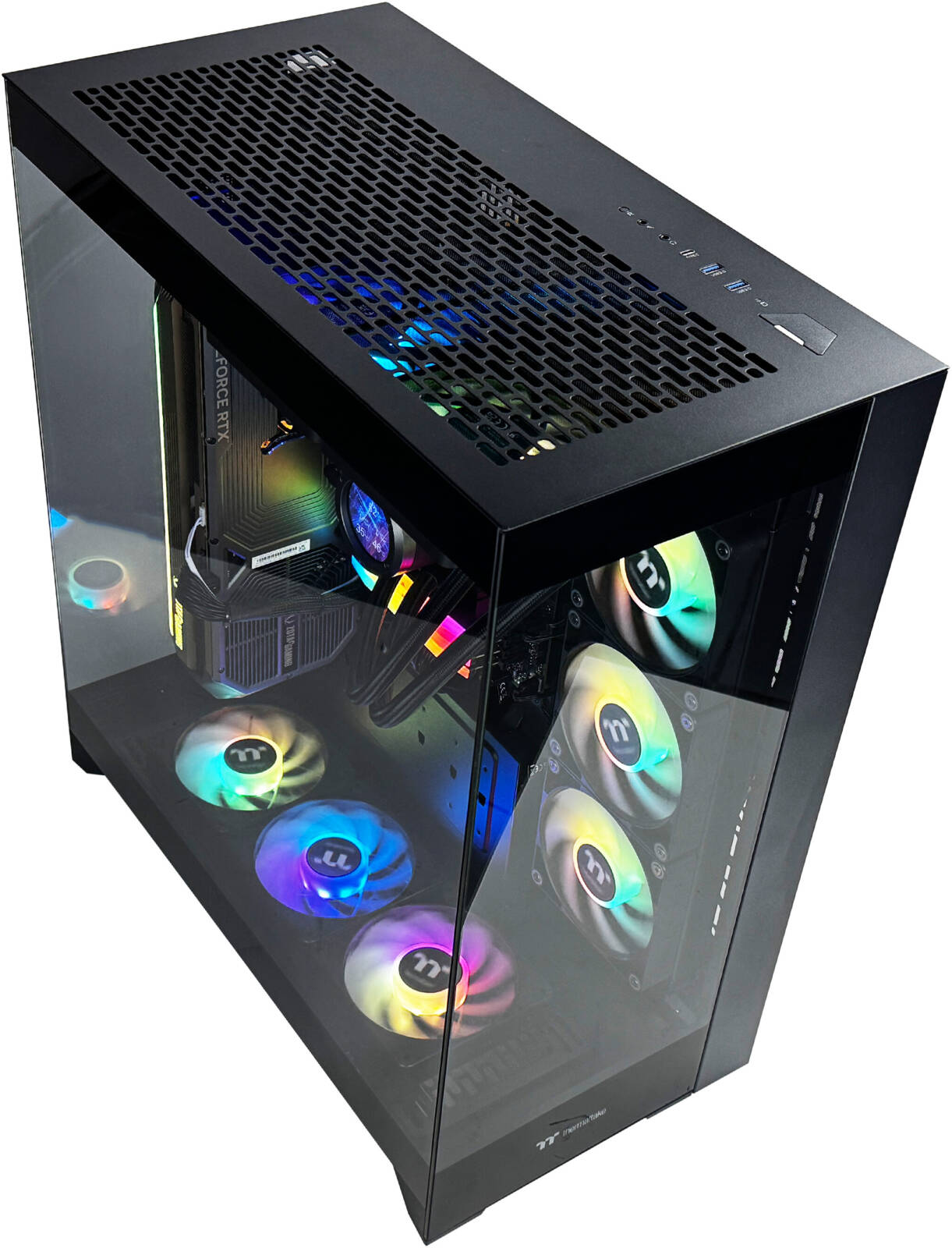TitanX Gaming PC - Intel Core Ultra 9 285K 24 Cores 24 Threads, NVIDIA RTX 5080 16GB, 32GB DDR5 RAM 6000MHz, 2TB SSD Gen 5, 1200W 80 Plus PSU, 360mm Liquid Cooler, Wi-Fi + BT