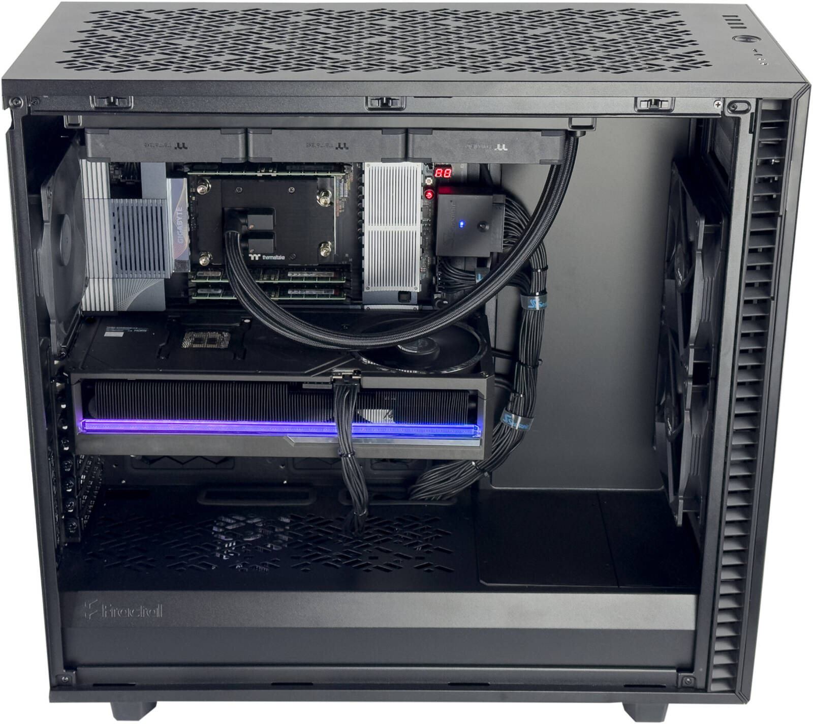 HPC T 7980X Workstation - AMD Ryzen Threadripper 7980X 64 Cores 128 Threads, NVIDIA H100 80GB, 384GB DDR5 RAM 5600MHz, 2TB SSD Gen 4, 1500W 80 PLUS Platinum PSU, 360mm Liquid Cooler