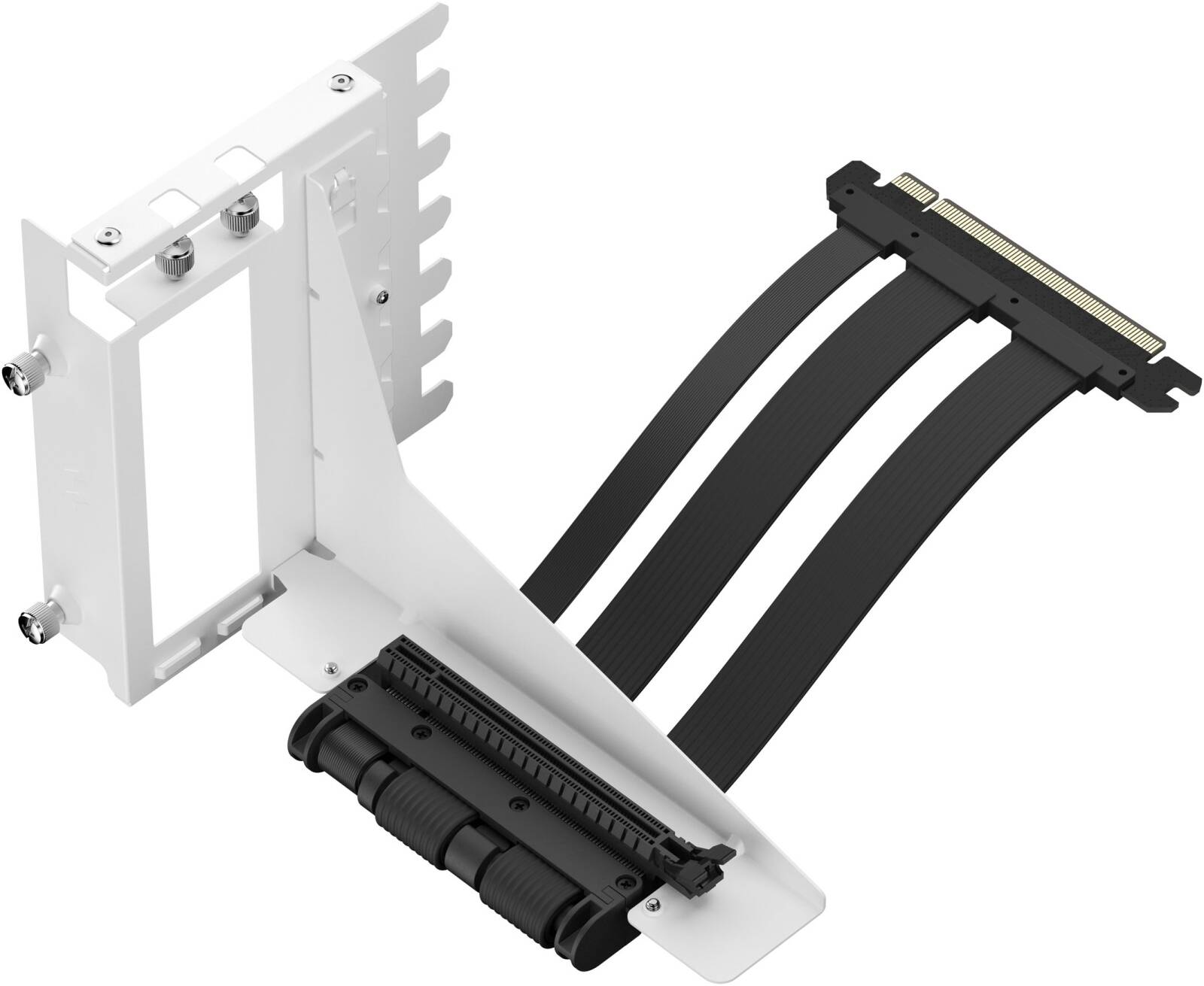 Fractal Design Flex 2 PCIe 4.0 White Mount Kit – Vertical GPU Mount for Stylish Display & Optimal Cooling