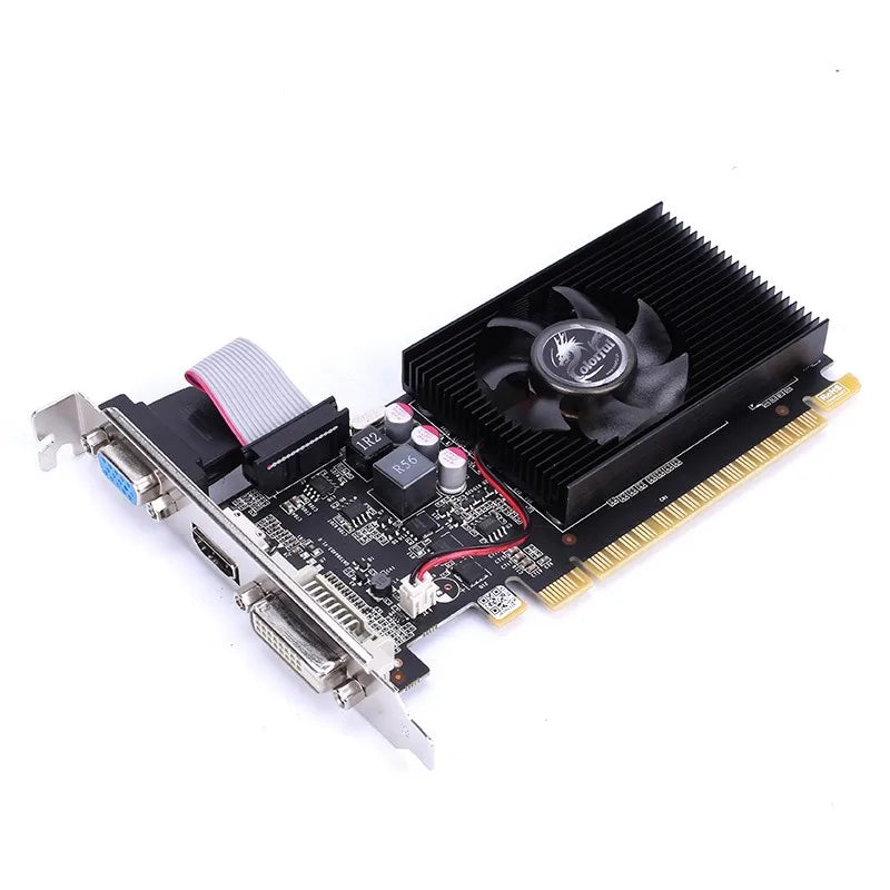 Colorful GeForce GT710-2GD3-V Graphics Card – 2GB DDR3, 64-bit, HDMI/DVI/VGA Outputs, Silent Fan Cooling, Low-Profile Design, DirectX 12 Support, Reliable GPU for Office, Multimedia & HTPC Use
