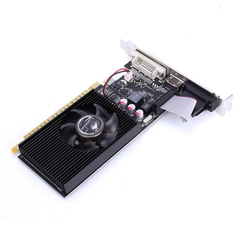 Colorful GeForce GT710-2GD3-V Graphics Card – 2GB DDR3, 64-bit, HDMI/DVI/VGA Outputs, Silent Fan Cooling, Low-Profile Design, DirectX 12 Support, Reliable GPU for Office, Multimedia & HTPC Use
