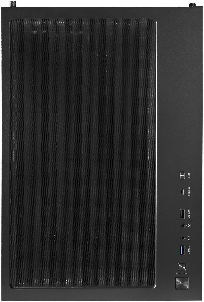 GALAX HOF ALLSYNQ Black Mid-Tower ATX Gaming PC Case – Tempered Glass Side Panel, Pre-Installed 4 ARGB Fans, Dual-Chamber Layout, Supports 360 mm Radiator & High-End GPU Builds