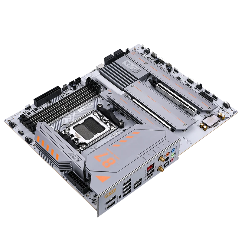 Colorful CVN X870 ARK FROZEN V14 ATX Motherboard – AMD X870, AM5 Socket, DDR5, PCIe 5.0, M.2 Slots, WiFi 6, High-Performance Gaming & Overclocking Board