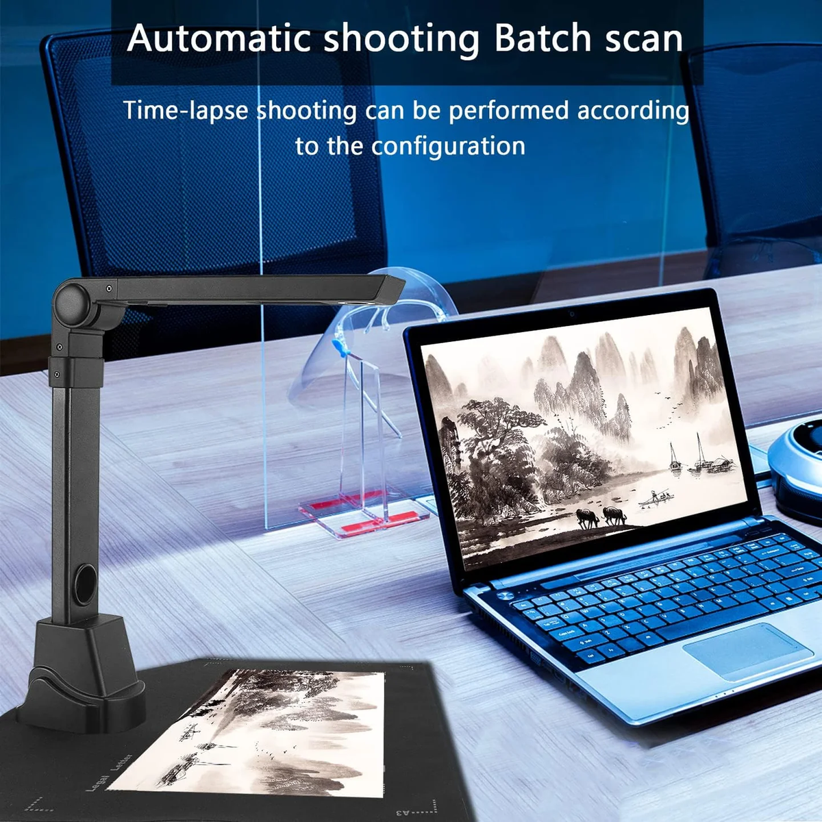 Recording Scanner FIRST WAVE Document Camera – High-Performance Scanner with OCR & Video ...