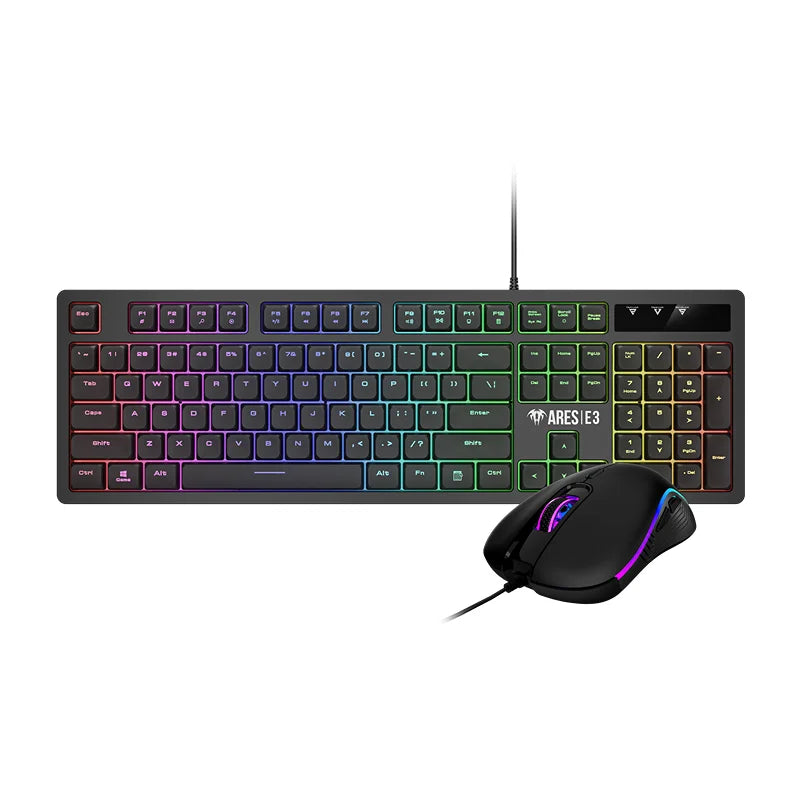 GAMDIAS ARES E3 2-IN-1 Wired Keyboard & Mouse Combo – Gaming & Office Bundle, Durable and Stylish