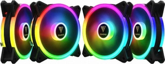GAMDIAS AEOLUS M2-1204R 120mm RGB Cooling Fans – 3-Pack, High Airflow, Quiet Operation, PC Case Fans with RGB Lighting