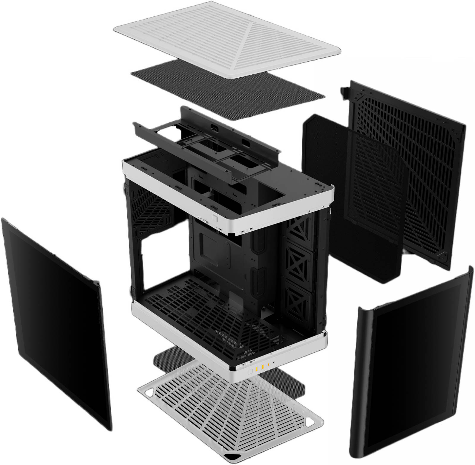 GAMDIAS NESO P1 Black Full Tower Gaming Case – Tempered Glass, High Airflow, ATX/E-ATX Compatible