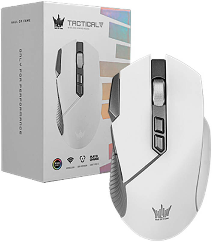 GALAX HOF Tactical M1 Wireless Gaming Mouse – Up to 32,000 DPI PixArt Sensor, USB-C & 2.4GHz Dual Mode, ARGB Lighting, 8 Programmable Macro Buttons, Ergonomic E-Sports Design