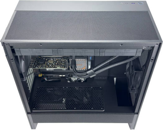 Workstation Tower T1 - Intel Core Ultra 9 285K 24 Cores 24 Threads, NVIDIA Quadro T1000 8GB, 64GB DDR5 RAM 6000MHz, 1TB SSD Gen 4, 750W 80 PLUS PSU, 360mm Liquid Cooler, Wi-Fi + BT, Thunderboltƒ?› 4