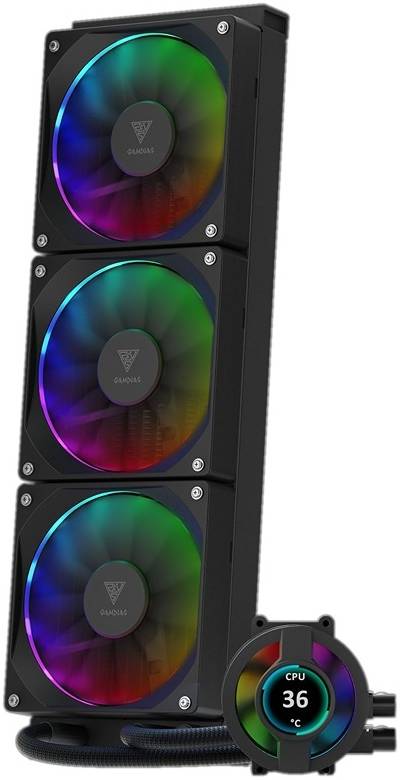 GAMDIAS CHIONE P3-360U RGB AIO Liquid CPU Cooler – 360mm High-Performance Water Cooling System
