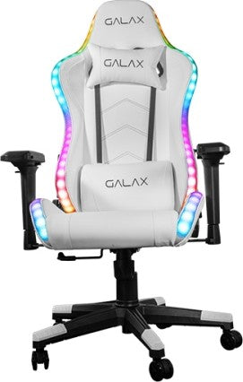GALAX GC-02 RGB Gaming Chair – Adjustable 90°-180° Recline, High Back Steel Frame, RGB Lighting, Ergonomic Gaming/Office Seat