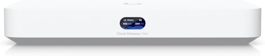 Ubiquiti UCG-Fiber – High-Speed Fiber Networking Gateway, 10G SFP+ Ports, Enterprise-Grade Router, Secure & Scalable, PoE Compatible, Indoor/Outdoor Use