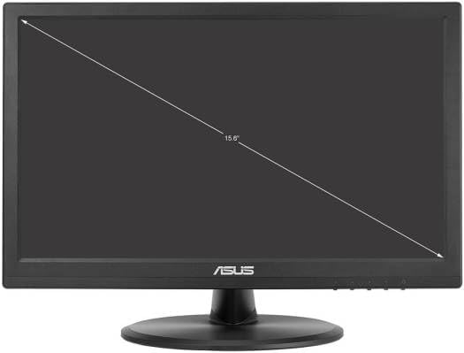ASUS VT168HR Eye Care Monitor – 15.6", HD (1366×768), 60Hz, 5ms, D-Sub + HDMI, Black