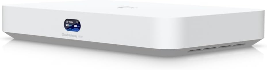 Ubiquiti UCG-Fiber – High-Speed Fiber Networking Gateway, 10G SFP+ Ports, Enterprise-Grade Router, Secure & Scalable, PoE Compatible, Indoor/Outdoor Use