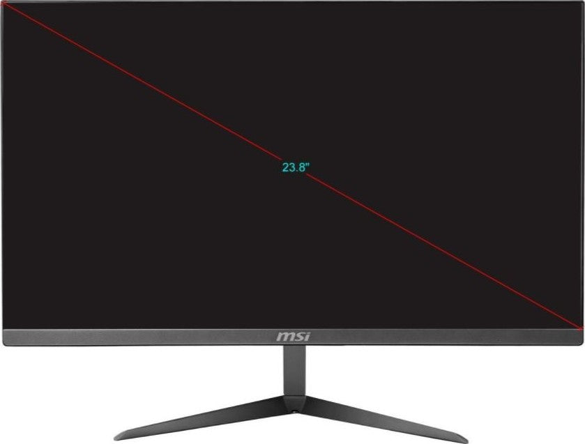 MSI PRO 24X 10M - Intel Core i7-1165G7, 8GB DDR4 RAM, 1TB + 256GB SSD, 23.8" IPS Display, All-in-One Desktop Computer - Window 10 Black | 9S6-AE0111-047