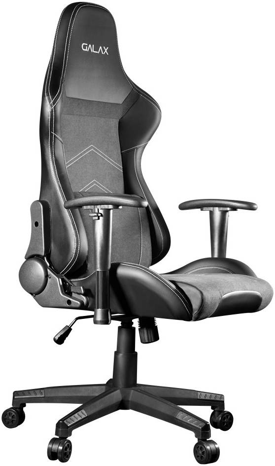 GALAX GC-04 Gaming Chair – 340 mm Nylon Base, 100 mm Class-3 Gas Lift, 90°-180° Recline, 2D Adjustable Armrests, Up to 170 kg Load
