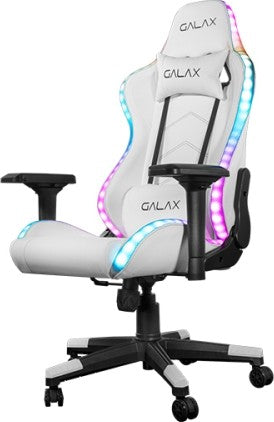GALAX GC-02 RGB Gaming Chair – Adjustable 90°-180° Recline, High Back Steel Frame, RGB Lighting, Ergonomic Gaming/Office Seat