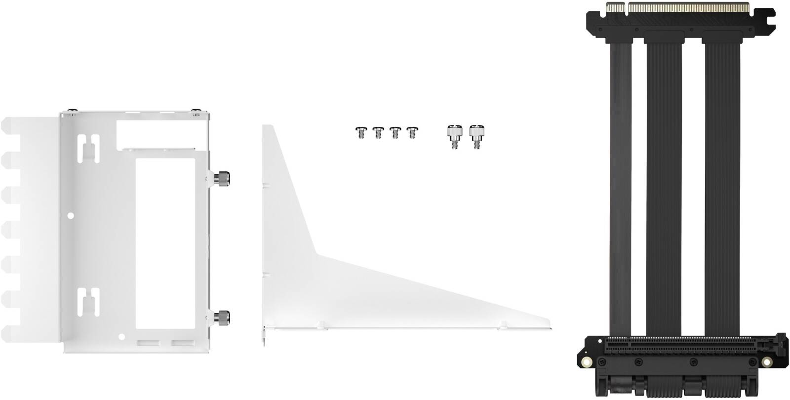 Fractal Design Flex 2 PCIe 4.0 White Mount Kit – Vertical GPU Mount for Stylish Display & Optimal Cooling