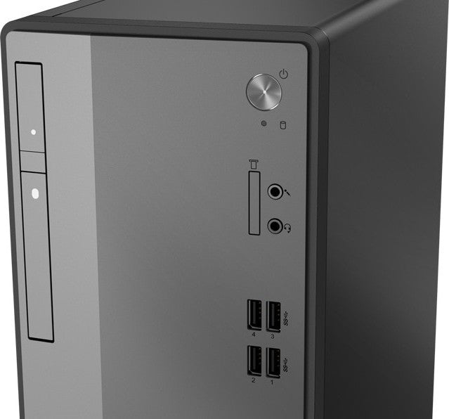 Lenovo V50T TWR Tower PC, 10th Gen Intel Core i5-10400, 8GB DDR4 RAM, 1TB HDD, Integrated Intel Graphics, No OS | 11HD000HAX / 11HD000HUM