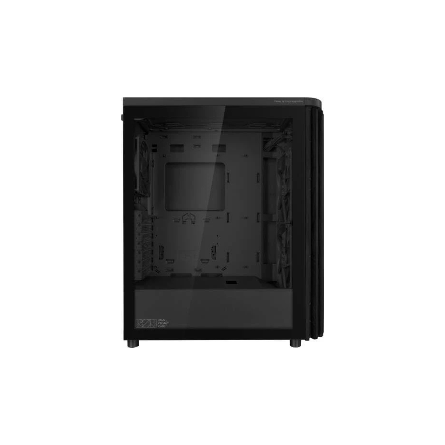 ASUS ProArt PA401 Mid-Tower PC Case – Black with Wooden Accents & Tempered Glass, PWM Fans, ATX / Micro-ATX / Mini-ITX Compatible