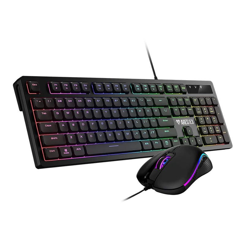 GAMDIAS ARES E3 2-IN-1 Wired Keyboard & Mouse Combo – Gaming & Office Bundle, Durable and Stylish