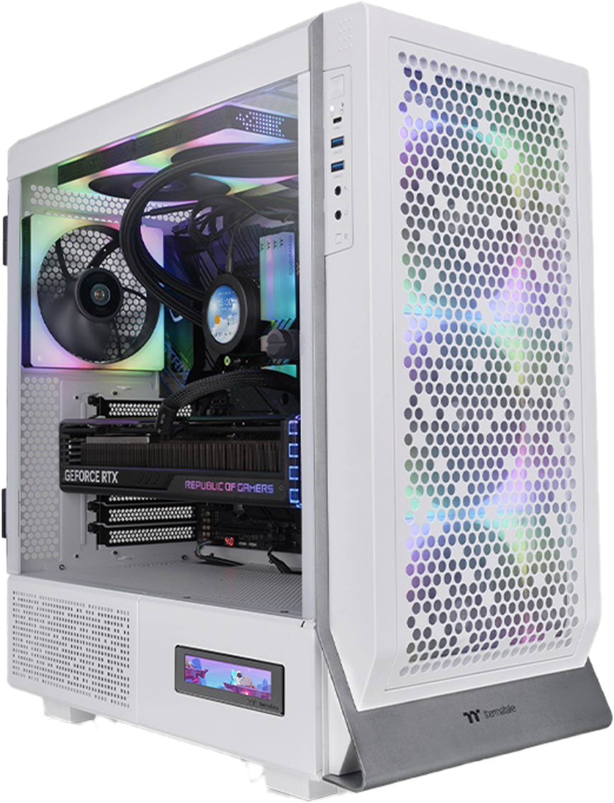 Nova Nexus Gaming PC - Intel Core i5-14600K 14 Cores 20 Threads, NVIDIA RTX 4070 12GB, 32GB DDR5 RAM 5600MHz, 1TB SSD Gen 4, 650W PSU, 240mm Liquid Cooler, Wi-Fi + BT
