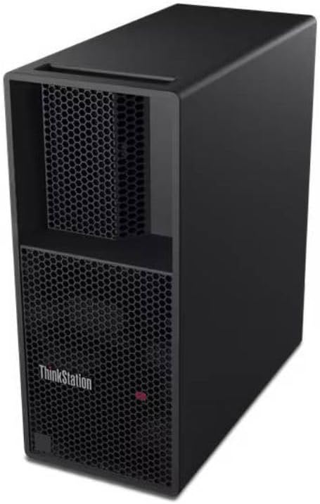 Lenovo ThinkStation P3 Tower Desktop Computer, Intel Core i7-14700 Processor, 16GB RAM, 512GB SSD, Intel UHD Graphics 770, Wired English/Arabic Keyboard & Mouse, Win 11 Pro, Black | 30GS00BDAX