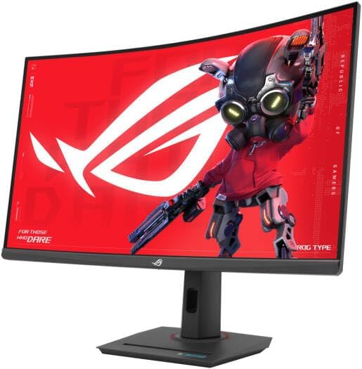 ASUS ROG Strix XG32WCMS Gaming Monitor – 32", 2560x1440 QHD, 280Hz, 1ms Response, DisplayPort + HDMI + USB-C, Black