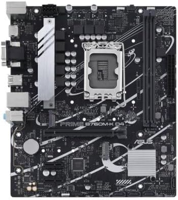 ASUS Prime B760M-K D4 Motherboard – LGA1700, Intel B760 Chipset, DDR4, USB 3.2 Gen 1, Micro-ATX