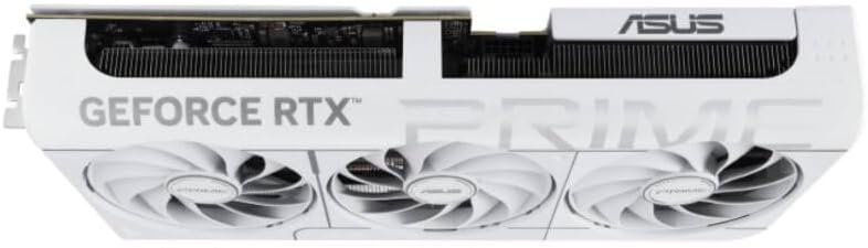 ASUS Prime GeForce RTX 5070 White Overclocked Edition 12GB Graphics Card – GDDR6, PCIe 4.0, Dual Fan, Ray Tracing