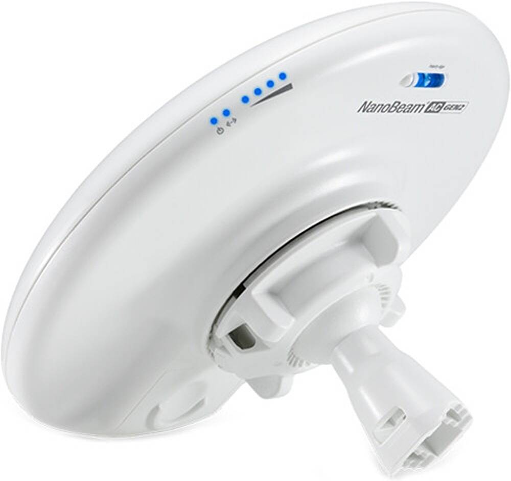 Ubiquiti NBE-5AC-GEN2-EU – NanoBeam AC Gen2 5GHz High-Performance Long-Range Wireless Bridge, AirMax AC, Outdoor Weather-Resistant